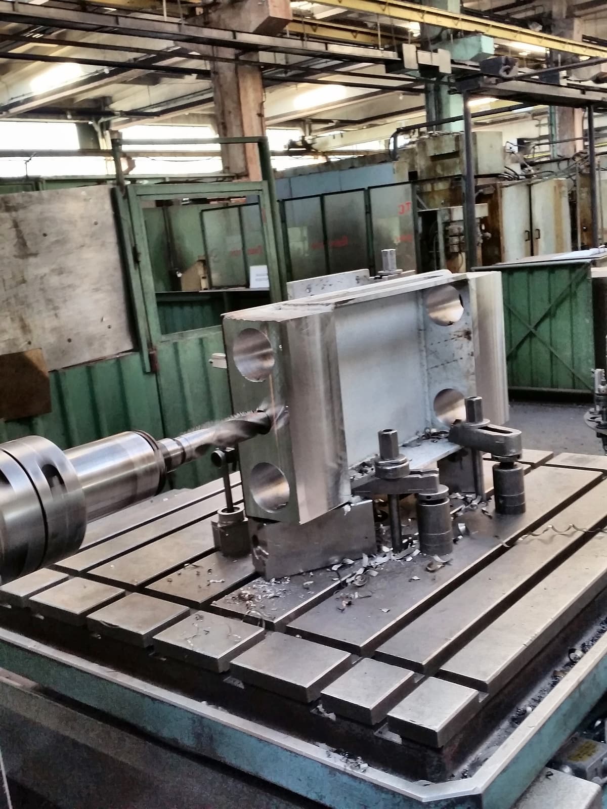Precision part on a CNC machining centre