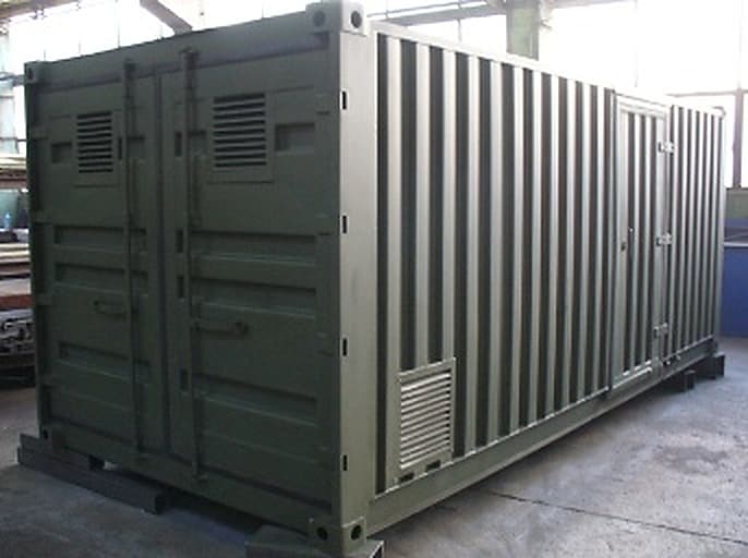 Military shelter containers