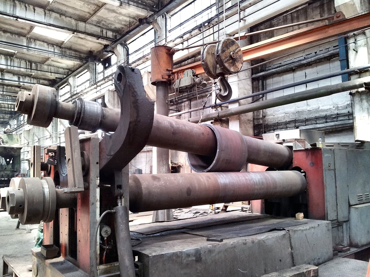 Rolling a heavy cylinder